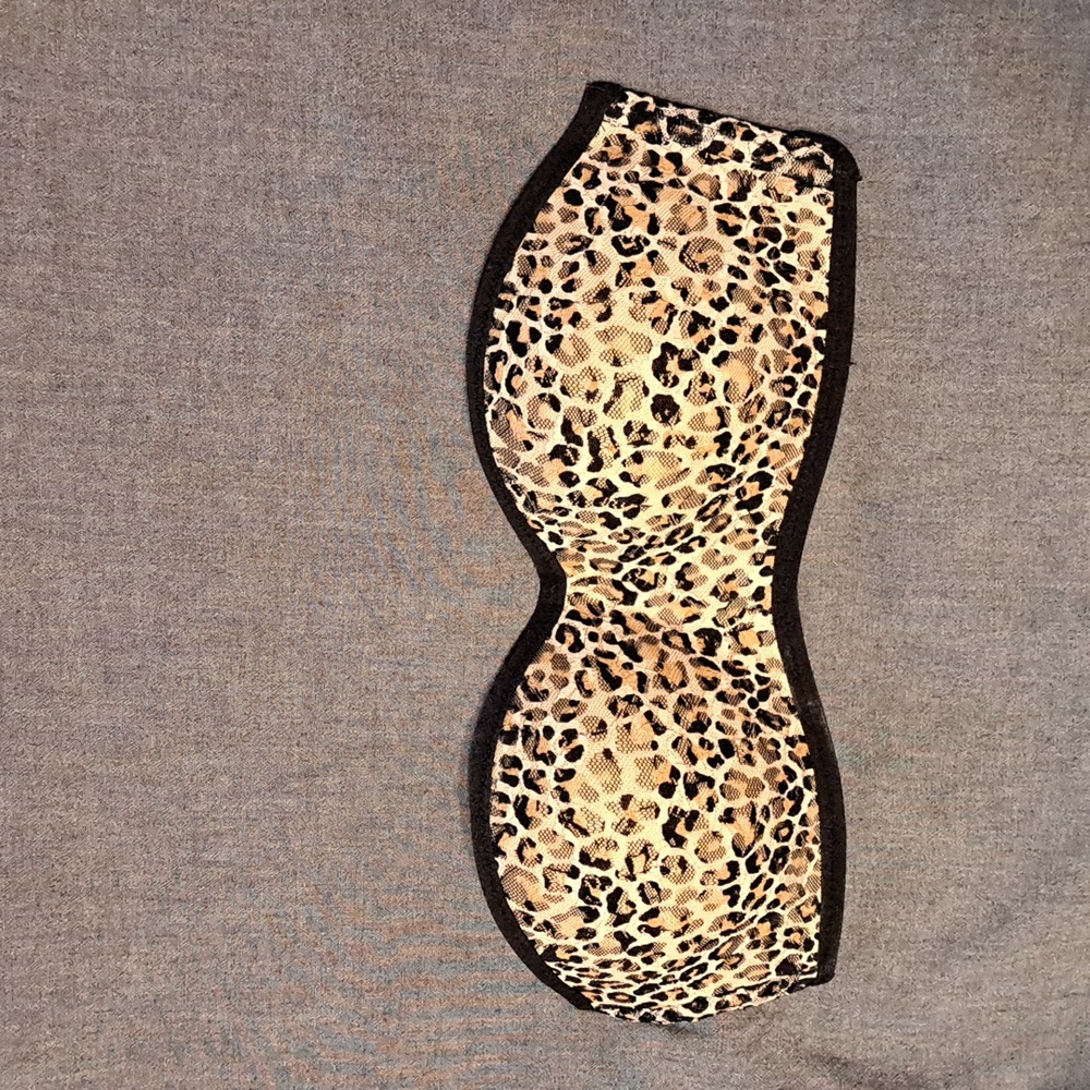 Cheetah Print Lace Bandeau - Small - Pink (Victoria's Secret)